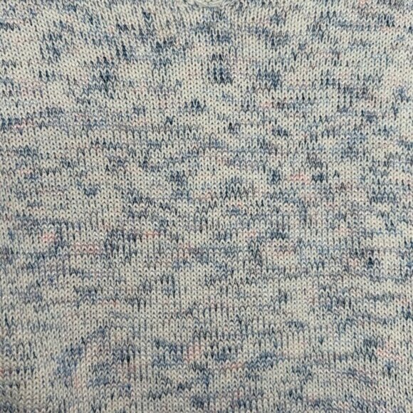 Loft Women's Multicolored V-Neck Pullover Cotton Blend Sweater- Sz S‎ - Picture 3 of 6